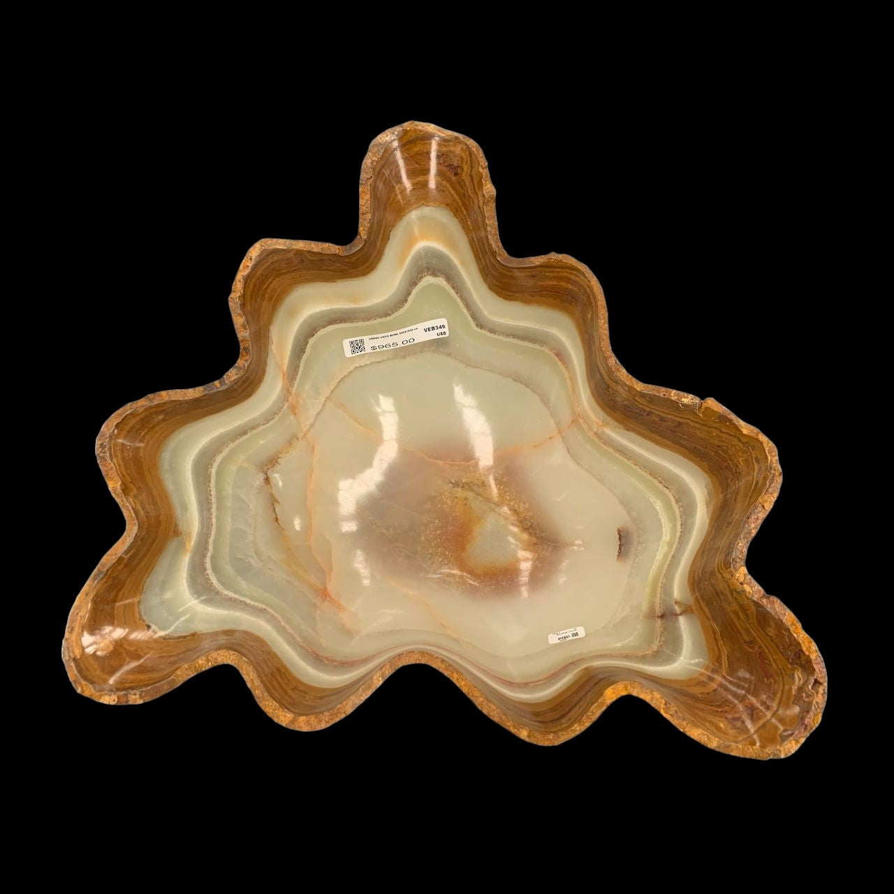Green Onyx Bowl  VEB349