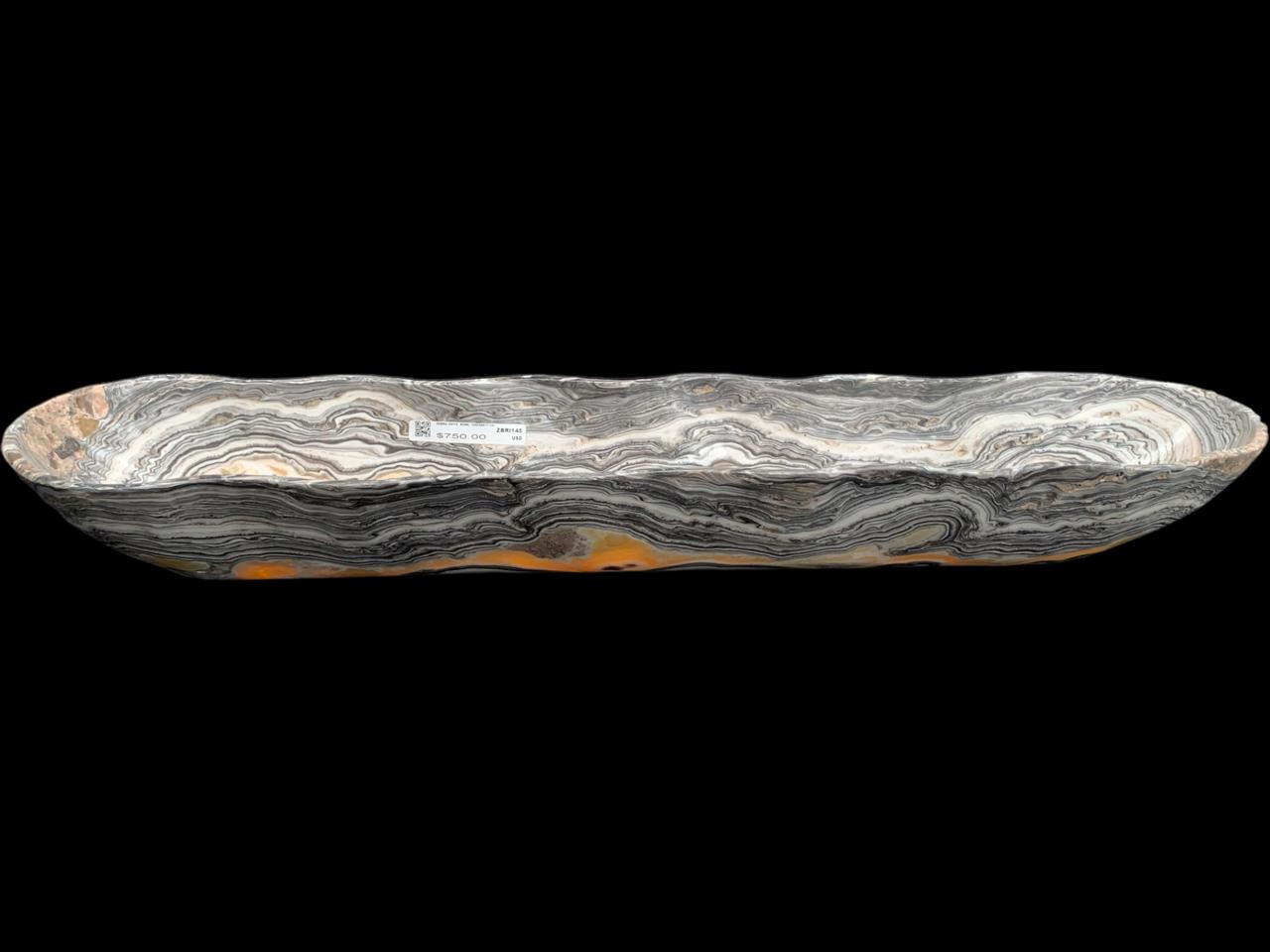 Zebra Onyx Bowl Extra Quality  ZBRI145
