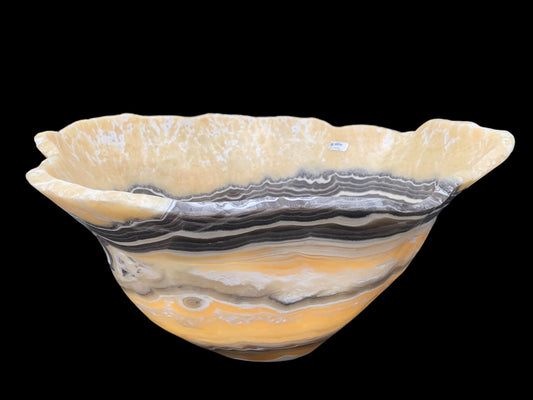 Extra Zebra Onyx Decorative Bowl ZBRM1469