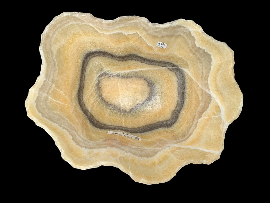 Extra Zebra Onyx Decorative  Bowl ZBRM1486