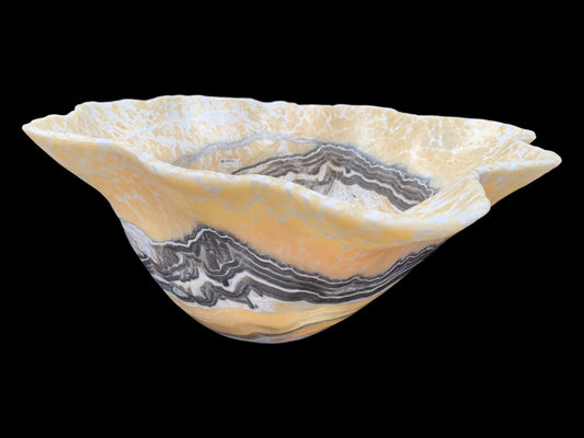 Extra Zebra Onyx Decorative Bowl ZBRM1504