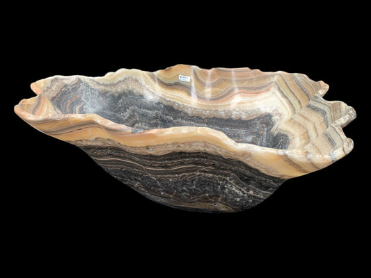 Extra Zebra Onyx Decorative Bowl ZBRM1505