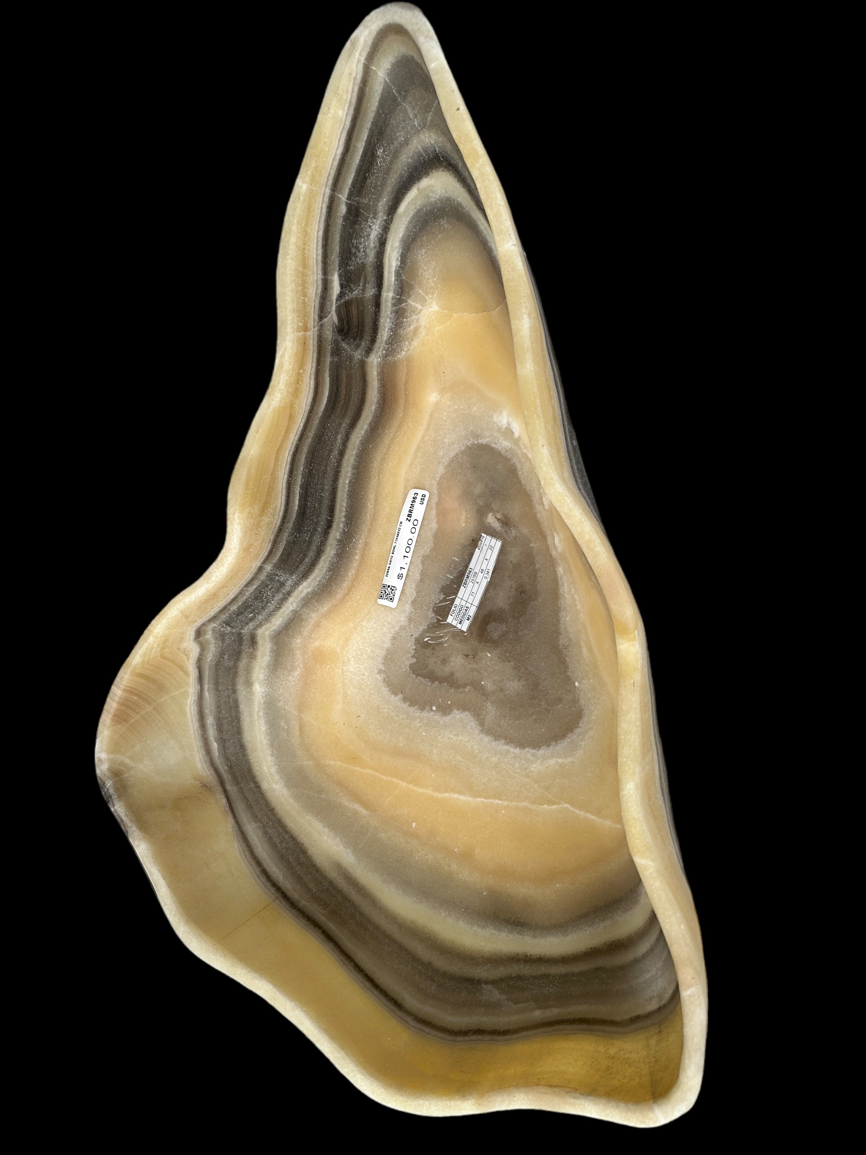Extra Zebra Onyx Bowl  ZBRM963