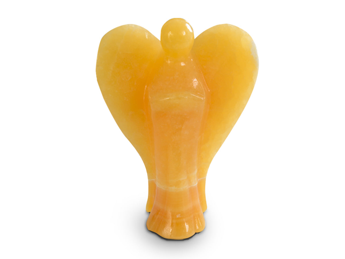 Orange Calcite Angel Polished
