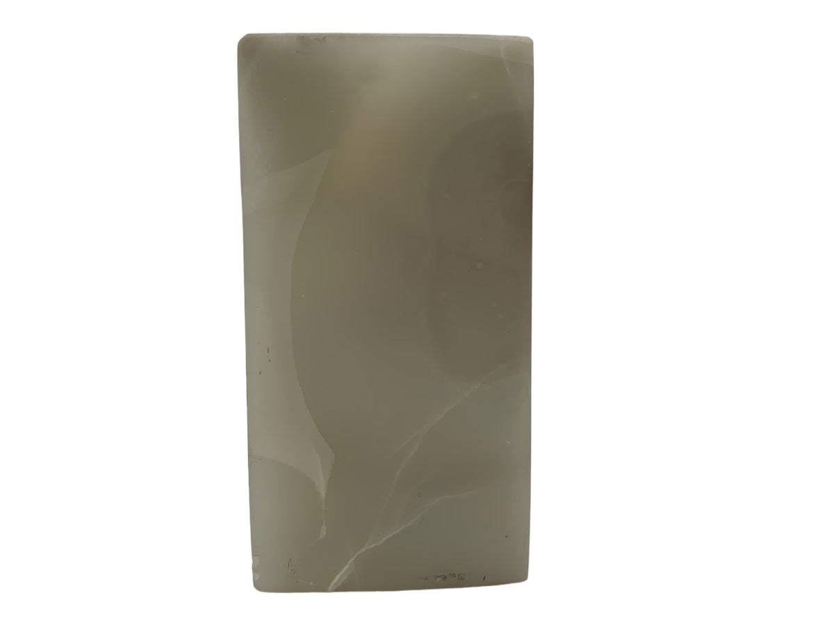 Gray Onyx Prism Candle Holder 6X6X12 Cm