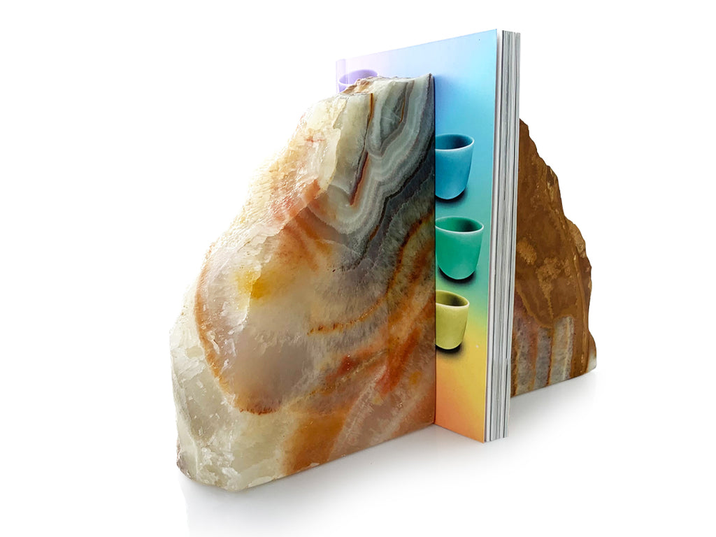 Septarian onyx Bookend