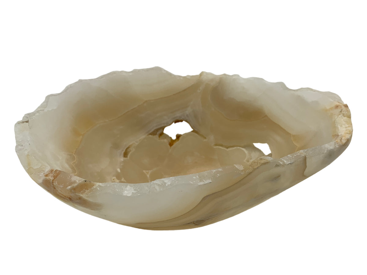 White Onyx Bowl 20X15~8 Cm