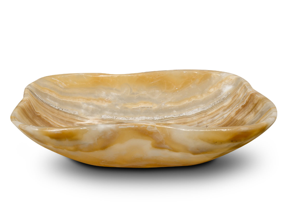 Amber onyx bowl (20x15-18cm)