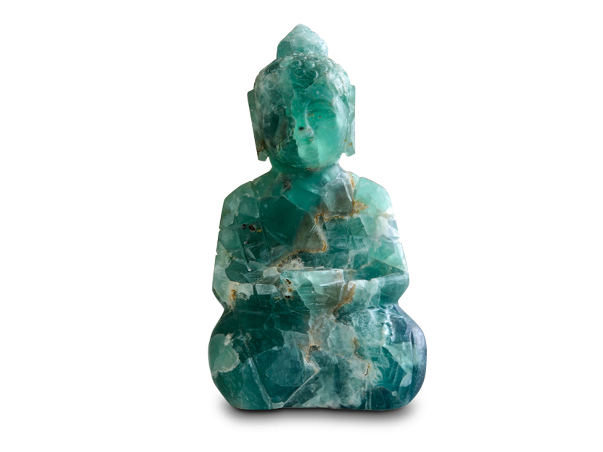 Fluorite sitting buddha
