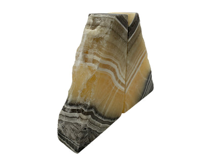 Zebra Onyx Bookend