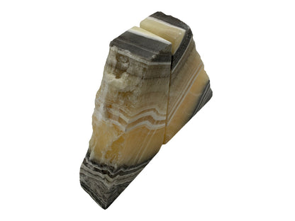 Zebra Onyx Bookend