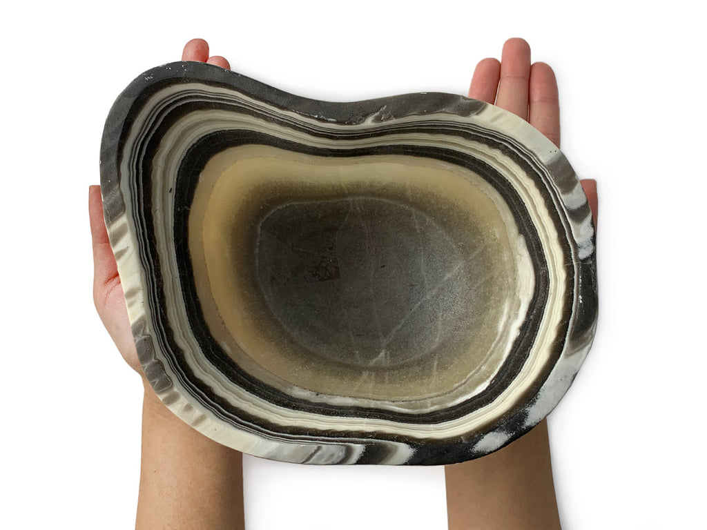 Zebra onyx deep bowl (20x15cm)
