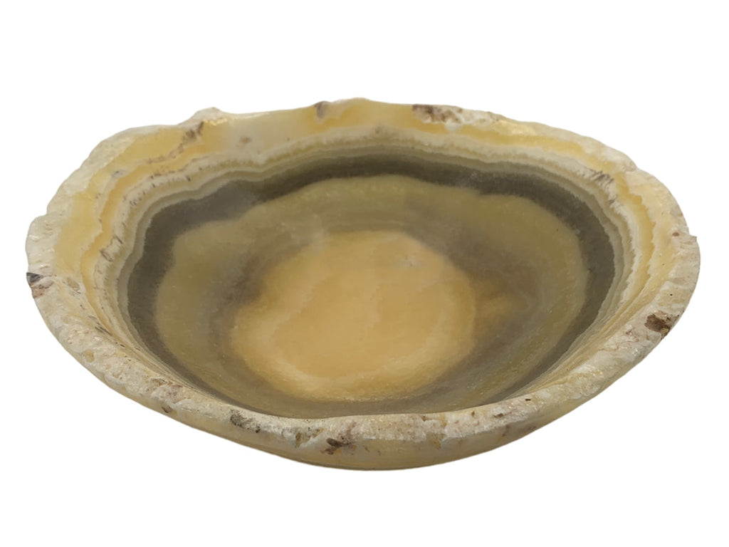Zebra Onyx Bowl Polished 20X15~8 Cm