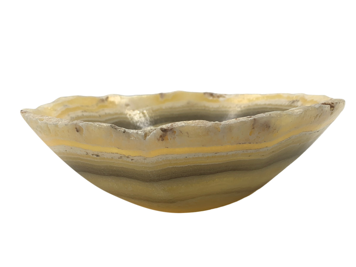 Zebra Onyx Bowl Polished 20X15~8 Cm