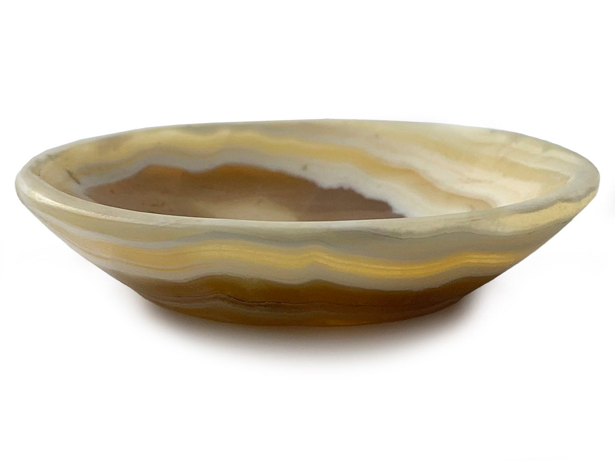Honey Onyx Polished Circular Bowl (9x9x2cm)