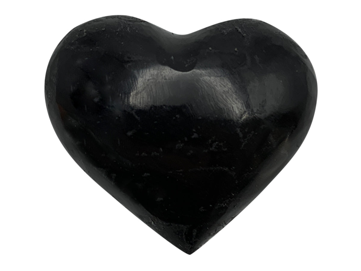 Black Onyx Heart Puff Polished 4.5X4X2 Cm