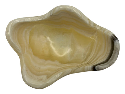 Zebra Onyx Irregular Snack Bowl Polished 9-12~5 Cm