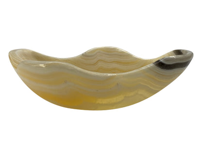 Zebra Onyx Irregular Snack Bowl Polished 9-12~5 Cm