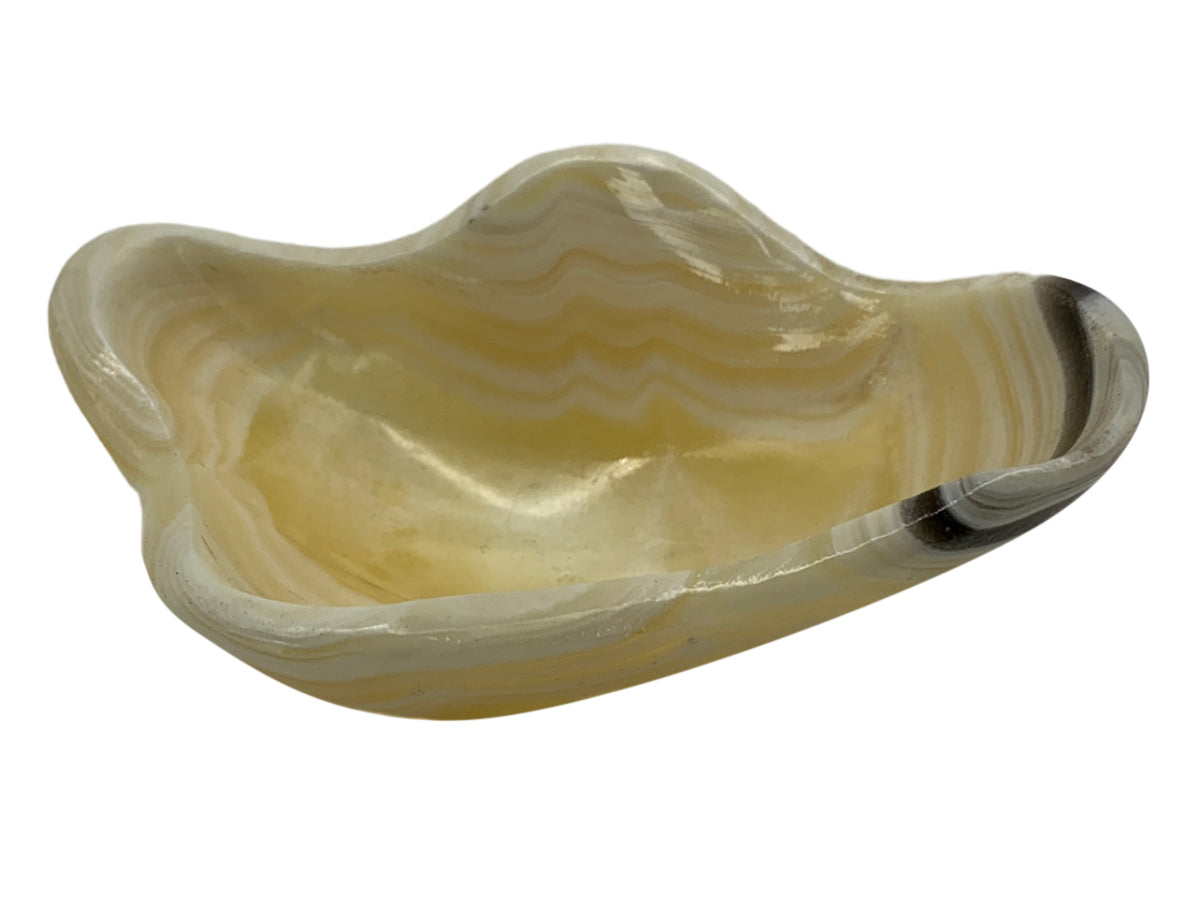 Zebra Onyx Irregular Snack Bowl Polished 9-12~5 Cm