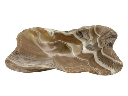 Zebra Onyx Irregular Snack Bowl Polished 13-17~5 Cm