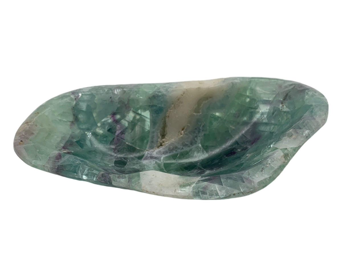 Fluorite Irregular Snack Bowl Extra Quality Polished 9-12~5 Cm