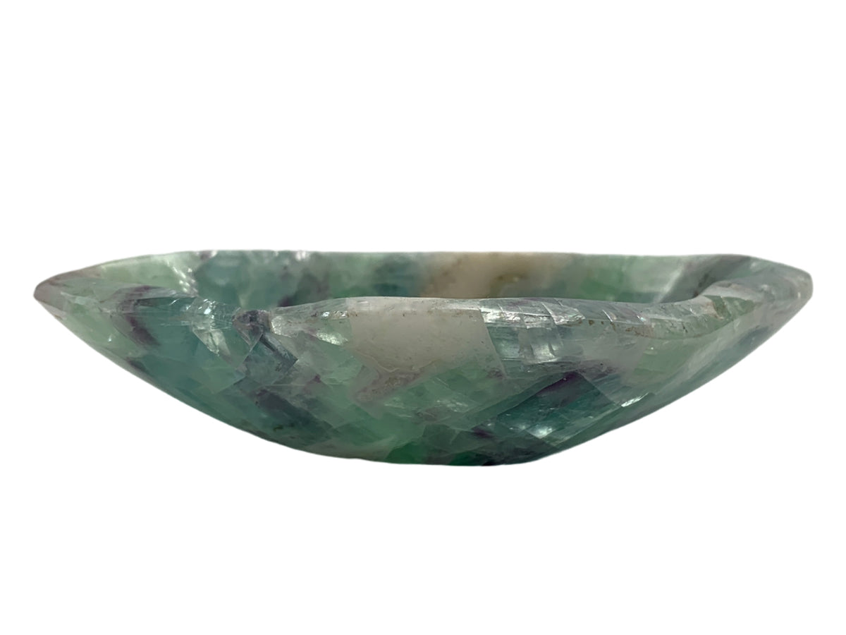 Fluorite Irregular Snack Bowl Extra Quality Polished 9-12~5 Cm