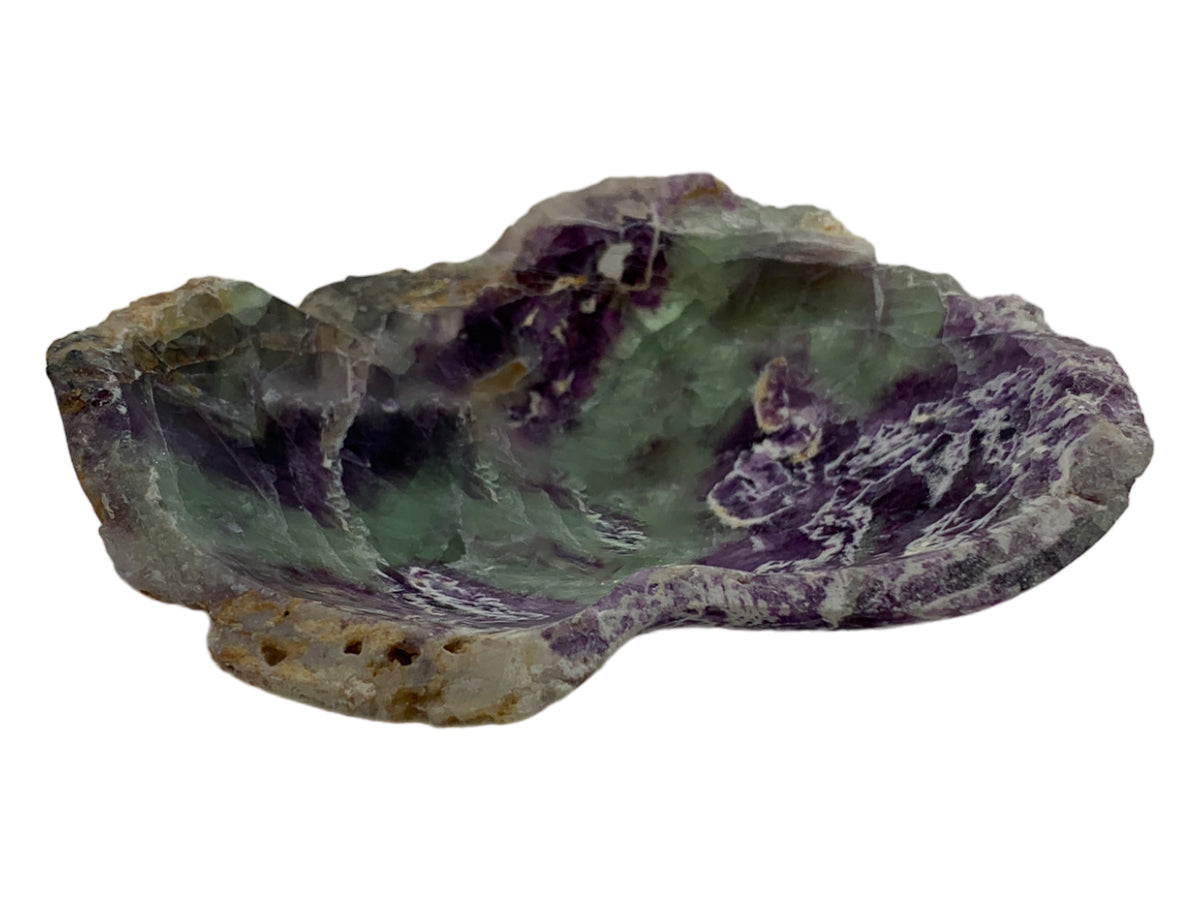 Fluorite Irregular Snack Bowl Quality A Polished 9X12X5 Cm