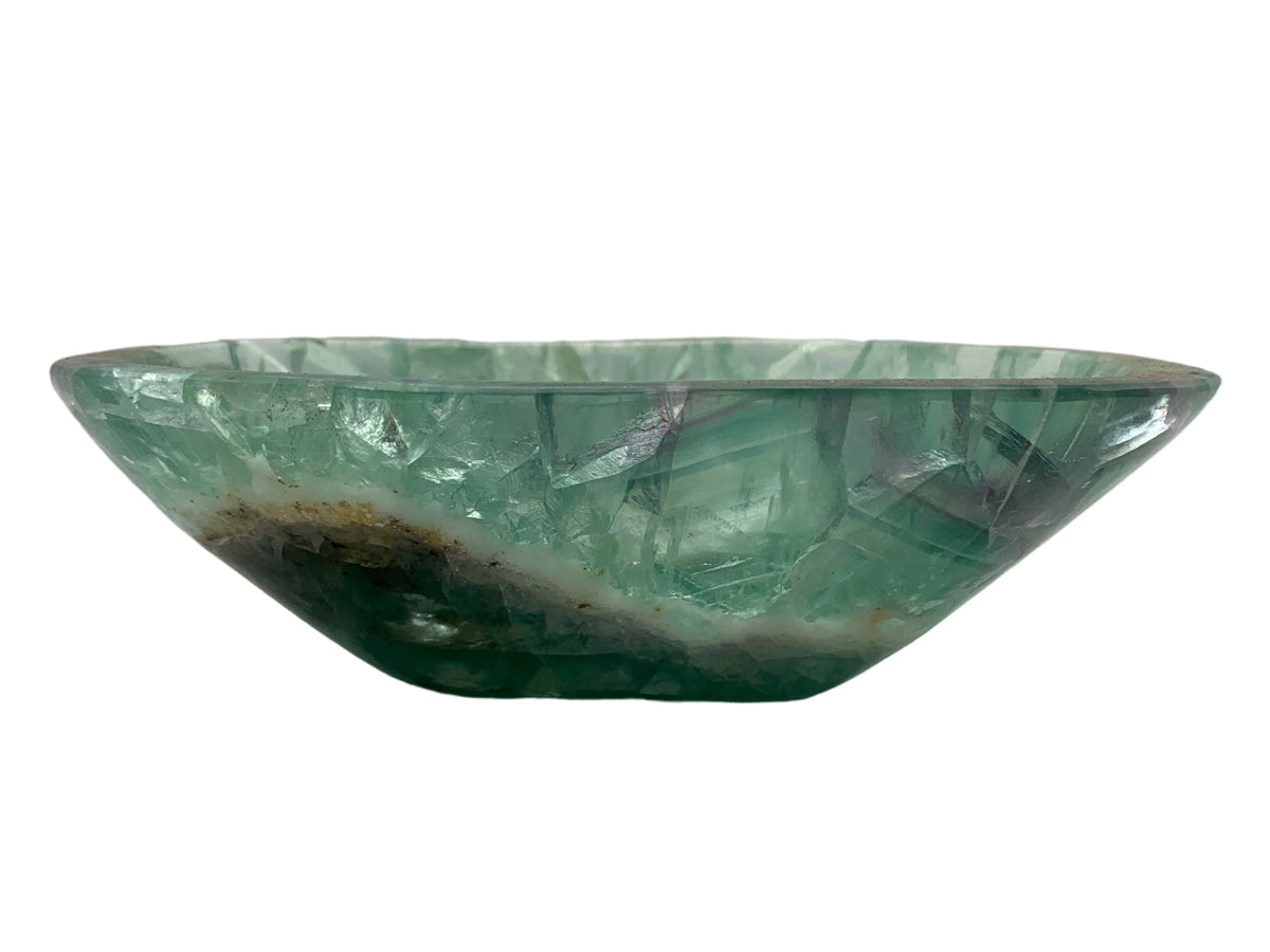 Fluorite Irregular Snack Bowl Quality A Polished 13-17 ~5Cm