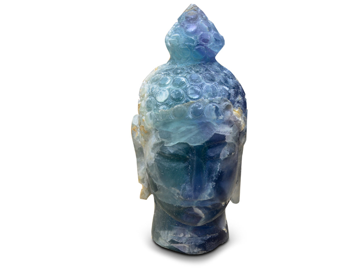 Fluorite buddha head