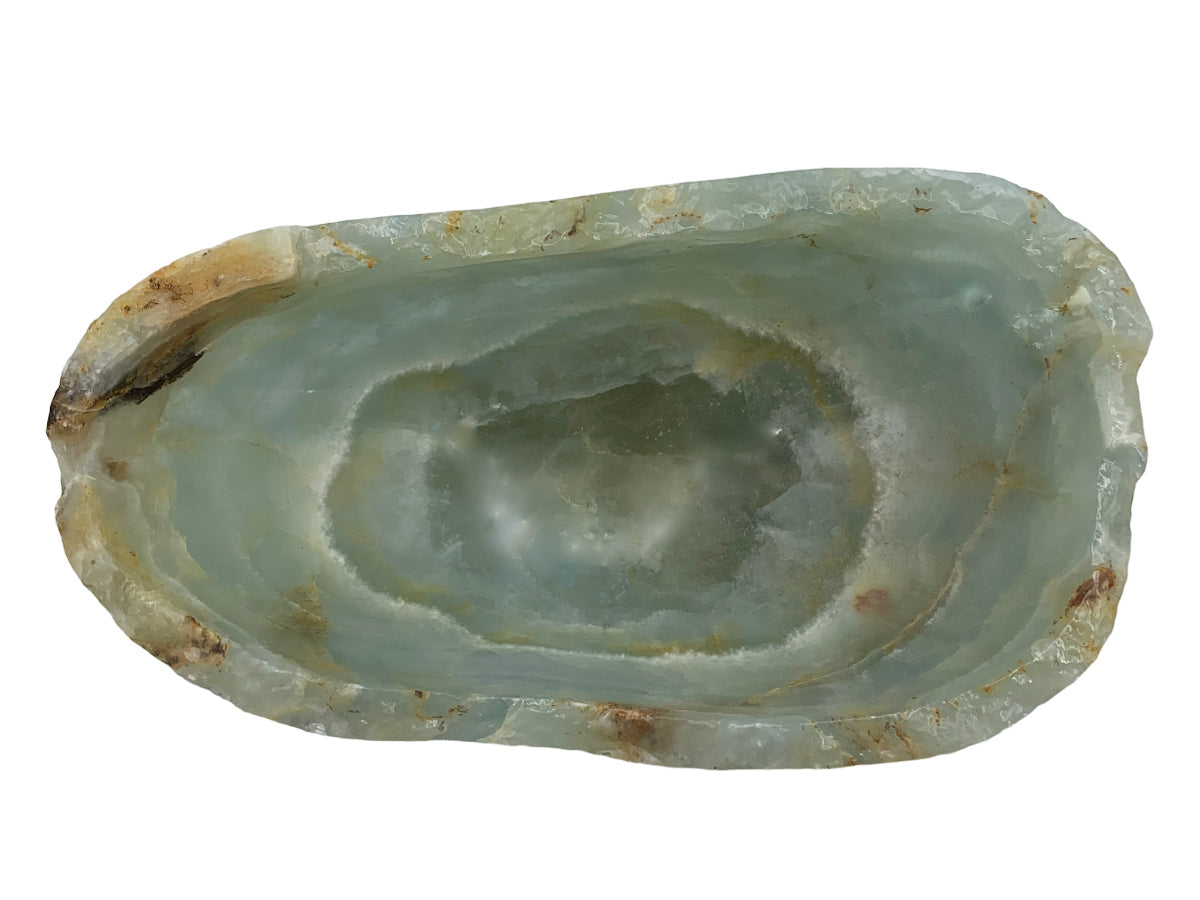 Blue Onyx Irregular Snack Bowl Polished 13-17~5 Cm