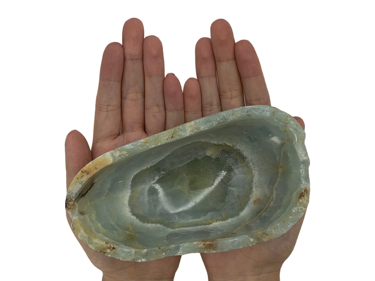 Blue Onyx Irregular Snack Bowl Polished 13-17~5 Cm