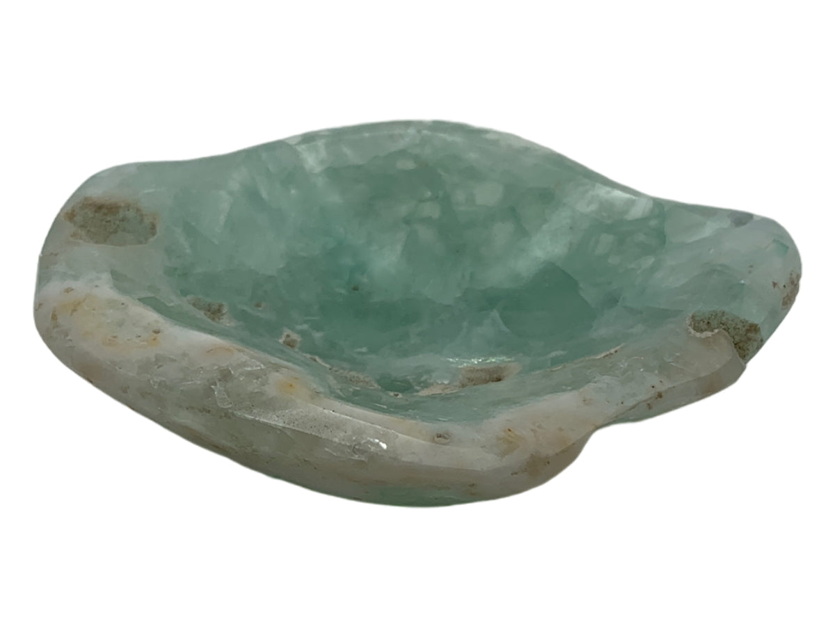 Fluorite Snack Bowl Free Form Quality A Polished 5-8 Cm (Heigth Less Than 5 Cm)