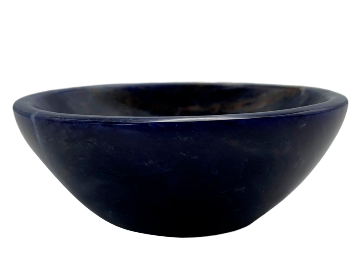 Sodalite Circular Snack Bowl Polished 8X8.5X3 Cm