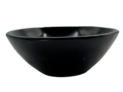 Black Onyx Circular Snack Bowl Polished 8X8.5X3 Cm