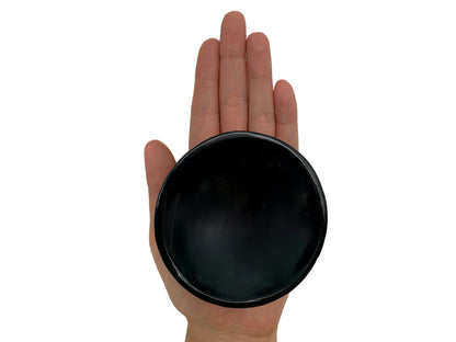 Black Onyx Circular Snack Bowl Polished 8X8.5X3 Cm