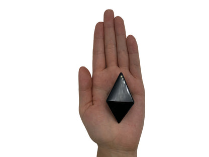 Black Obsidian Rhombus Polished 3 Cm