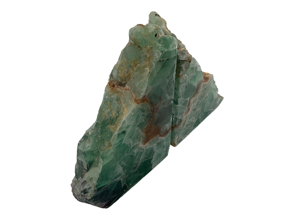 Fluorite Bookend Pair Rustic Edge Polished 2-3.5 Kgm