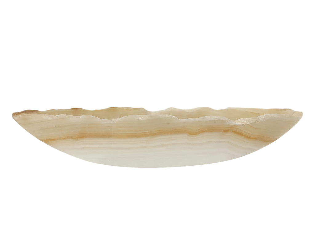 Amber Onyx Irregular Bowl 25X10X5 Cm