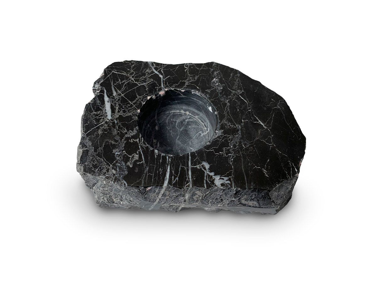 Black Marble Candleholder