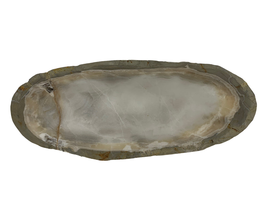 Gray Onyx Irregular Bowl 25X10X5 Cm