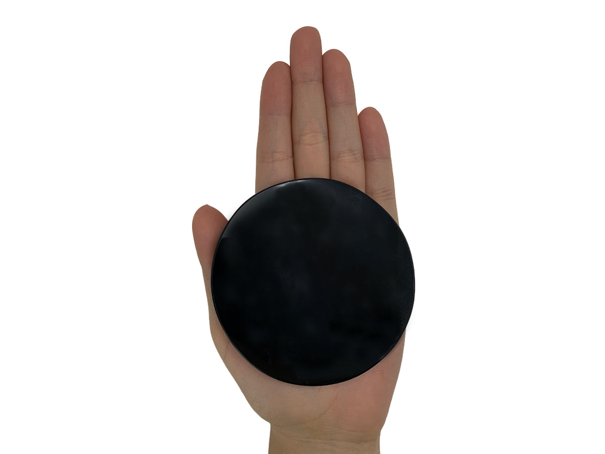 Black Obsidian Mirror Polished 8X1 Cm