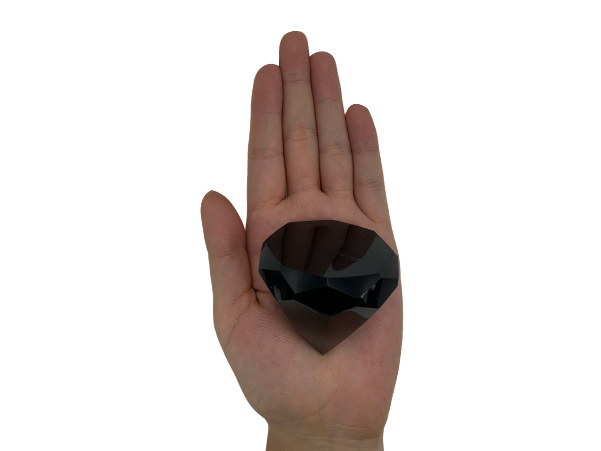 Black Obsidian Diamont Eight Faces Polished 5X5 Cm
