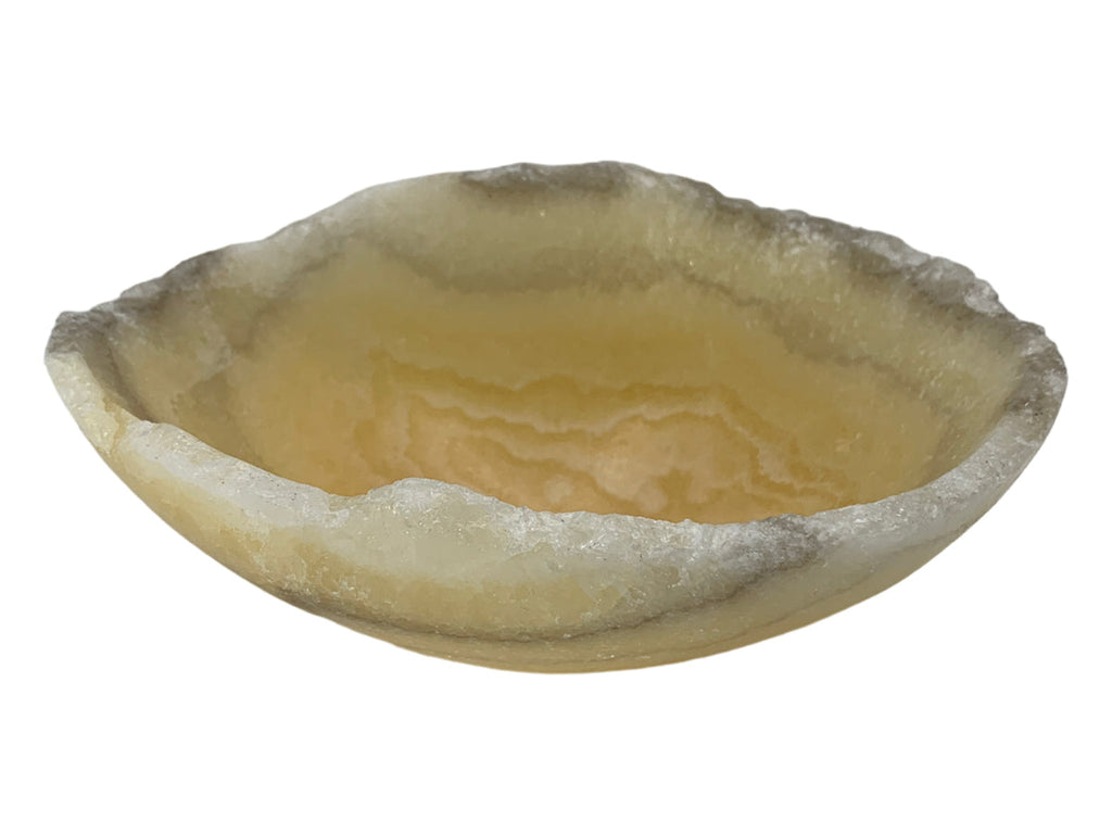 Honey Onyx Irregular Snack Bowl 12-15~7Cm