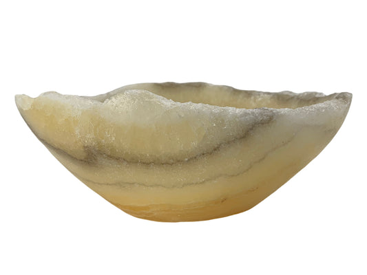 Honey Onyx Irregular Snack Bowl 12-15~7Cm
