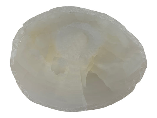 White Onyx Irregular Snack Bowl Polished 17-20 ~7 Cm