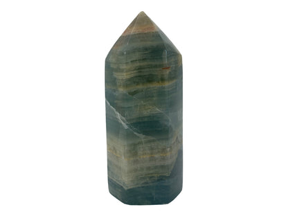 Blue Onyx Hexagonal Stoned Tip Polished By Kilo