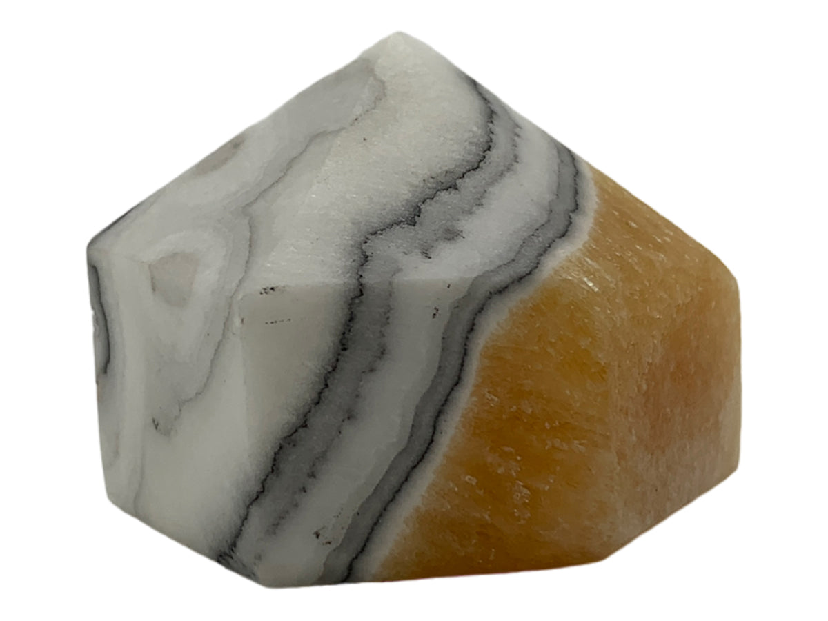 Zebra Calcite Hexagonal Stoned Tip 3-5 Cm
