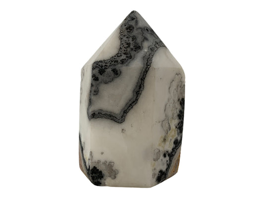 Zebra Calcite Hexagonal Stoned Tip 7-9 Cm