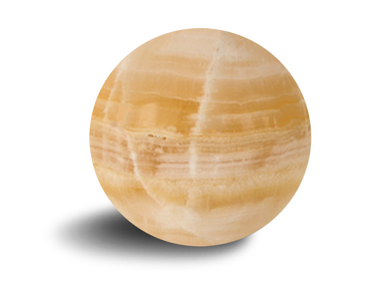 Amber onyx sphere small 5 cm