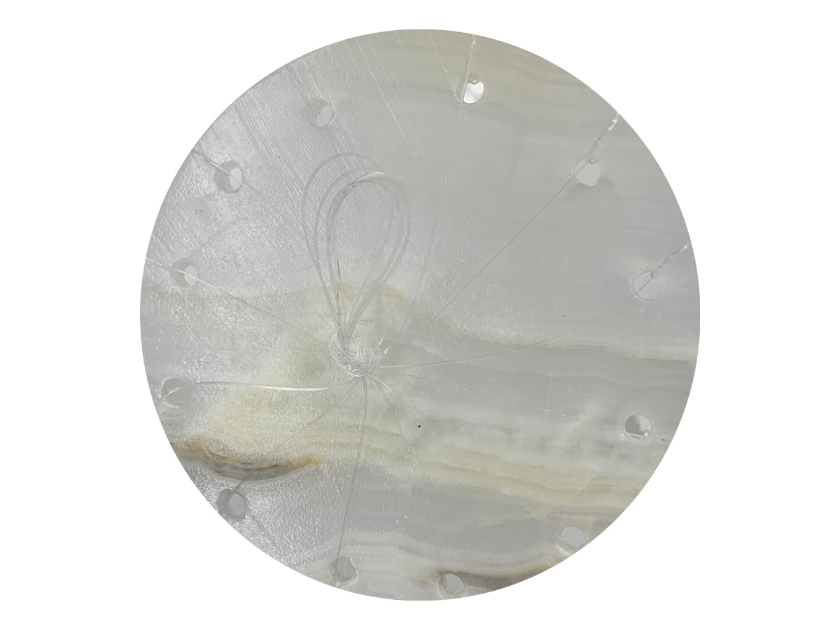 Dolphin Wind Chime White Onyx